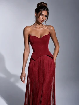 Blake Gown - Burgundy