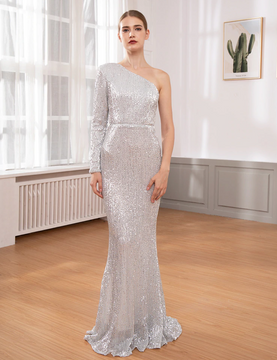 Lacey Gown - Silver