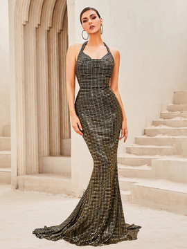 Malta Gown - Black/Gold