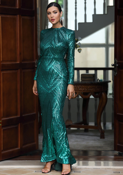 Dilara Gown - Emerald Green