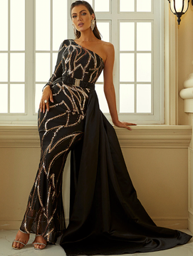 Carina Gown - Black/Gold