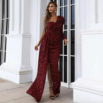 Medina Gown - Maroon