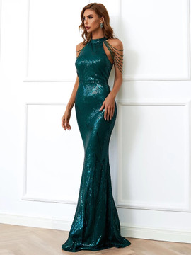 Whitney Gown - Emerald Green