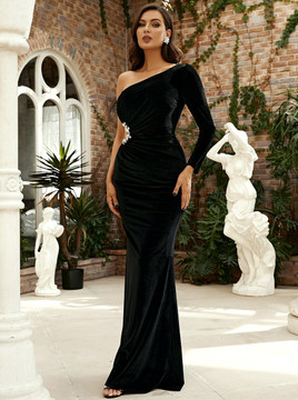 Zina Gown - Black Velvet