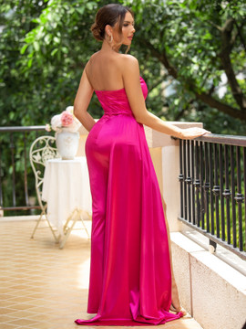 Panama Gown - Hot Pink