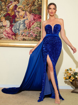 Angie Gown - Royal Blue