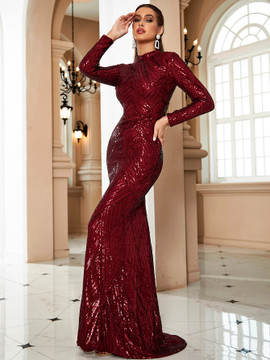 Dilara Gown - Wine Red