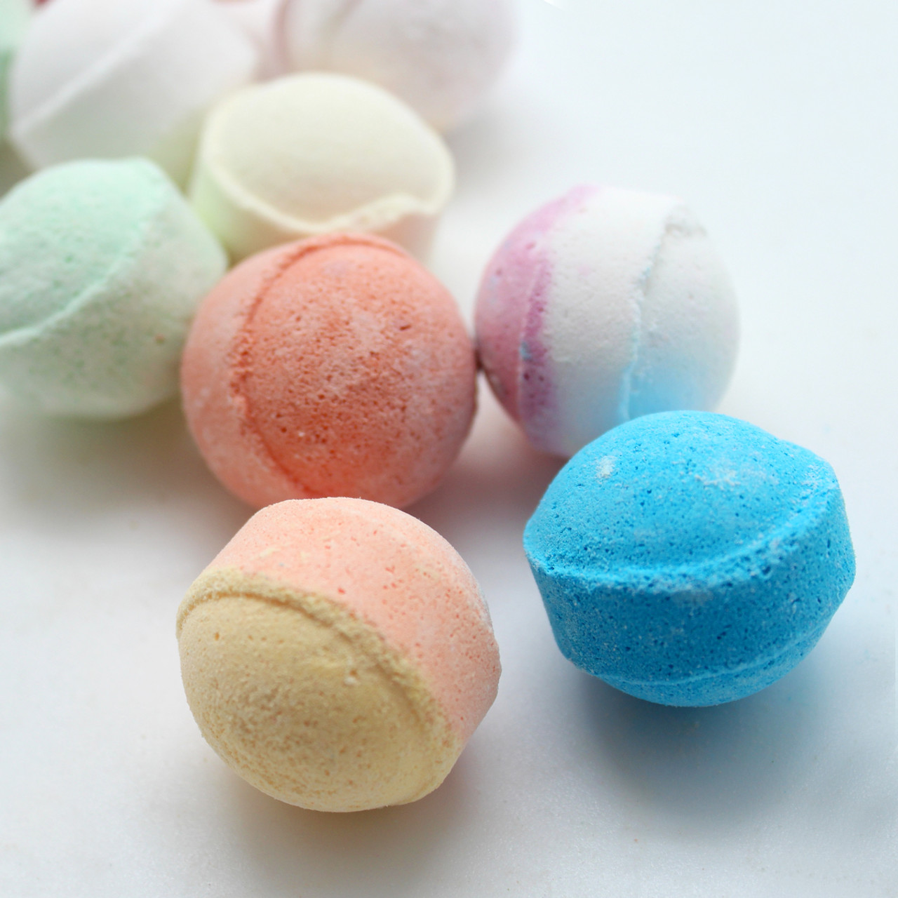 Assorted Bath Bomb Marbles, Natural, Fresh, Uplifting