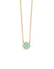 Blessed Seafoam CloverNecklace Gold