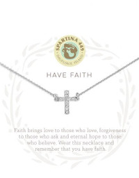 Have Faith Necklace Silver