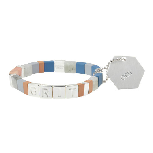 Empower Bracelet Grit Silver