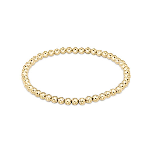 Classic Gold 4mm Bead Bracelet