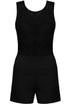 Lace Open Back Side Pocketed Playsuit - 4 Colours