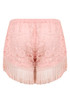 Crochet Fringe Lined Shorts - 3 Colours Available