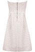 Horizontal Cut Out Textured Bandeau Dress - 2 Colours