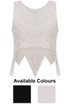 Floral Lace Netted Tops - 2 Colours