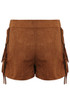Faux Suede Fringe Shorts - 3 Colours