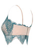 Blue Contrast Blush Eyelash Lace Bralet