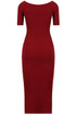 Block Colour Side Slit Midi Dress - 3 Colours