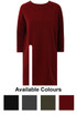 Front Side Split Long Sleeve Knitted Tops - 4 Colours