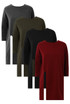 Front Side Split Long Sleeve Knitted Tops - 4 Colours