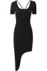 Asymmetric Short Sleeve Bodycon Dress - 5 Colours