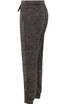 Grey Front Tie Up Knitted Trouser