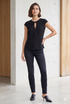 Front Cut Out Twisted Textured Tops - 4 Colours