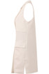 Cream Tailored Side Pocketed Waistcoat