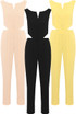 Side Cut Out Back Zip Up Jumpsuit - 3 Colours