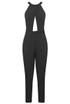 Crossover Halter Neck Jumpsuits - 2 Colours