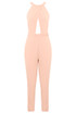 Crossover Halter Neck Jumpsuits - 2 Colours