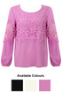 Crochet Layer Blouse - 3 Colours