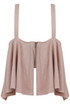 Laced Up Ruffle Suede Crop Top - 3 Colours