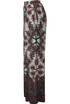 Printed Aztec Border Palazzo Trousers - 2 Colours