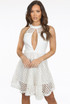 Lace Insert Front Cut Out Day Dress - 2 Colours