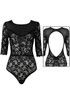 Lace Open Back Bodysuit - 3 Colours