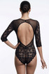 Lace Open Back Bodysuit - 3 Colours