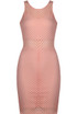 Cross Stripe Textured Bodycon Dress - 3 Colours