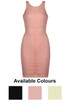 Cross Stripe Textured Bodycon Dress - 3 Colours