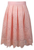 Lace Chiffon Lined Flare Skirt - 4 Colours