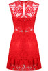 Floral Lace Textured Side Cut Out Shift Dress - 4 Colours