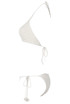 White Crochet Halter-neck Bikini Set 