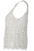 Crochet Mesh Insert Sleeveless Top - 3 Colours