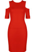 Cold Shoulder Bodycon Dress - 3 Colours