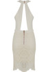 High Neck Crochet Detail Dress with Cut Out Detail - 3 Colours