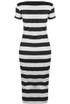 Stripe Short Sleeves Midi Dress - 4 Colours