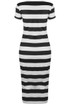 Stripe Short Sleeves Midi Dress - 4 Colours