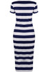 Stripe Short Sleeves Midi Dress - 4 Colours