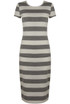 Stripe Short Sleeves Midi Dress - 4 Colours